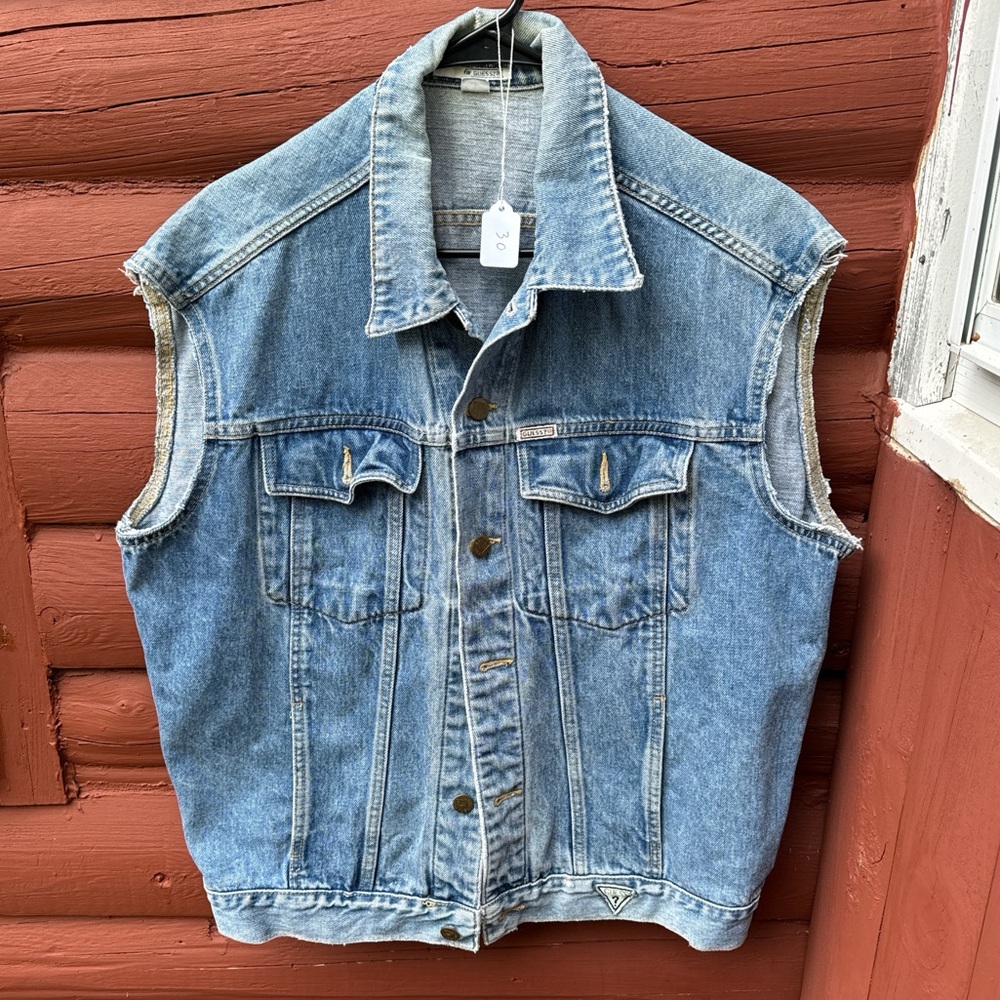 vintage denim vest